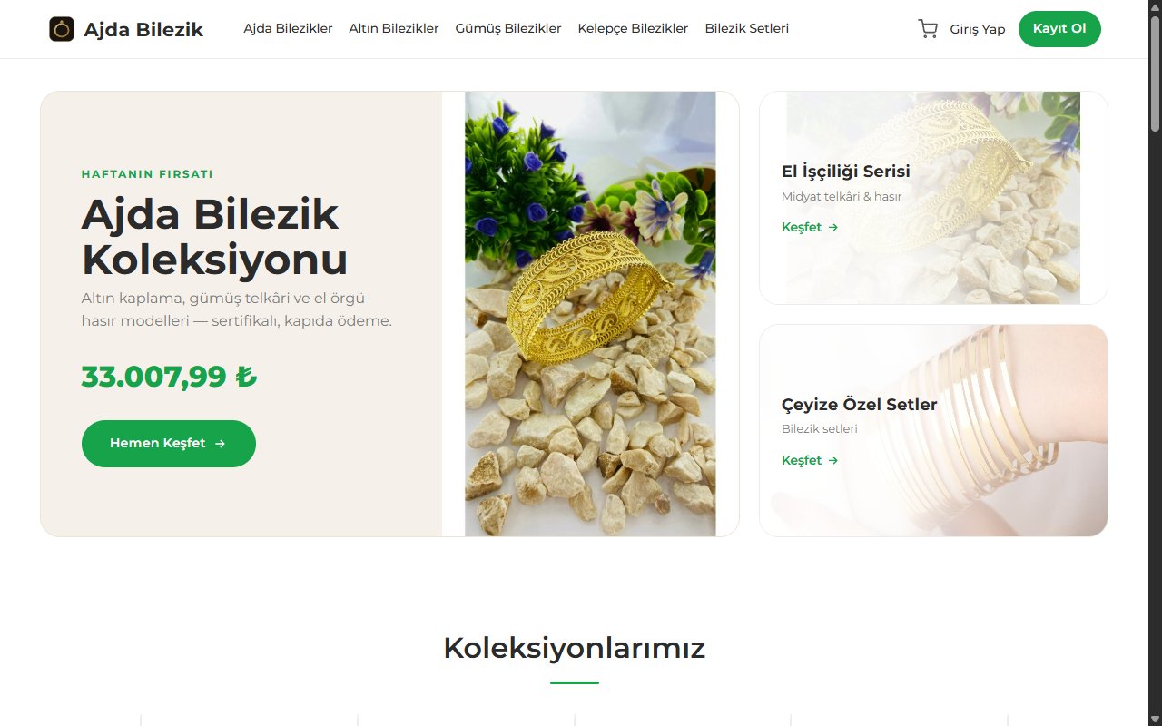 Ajda Bilezik — Bilezik Modelleri E-Ticaret Sitesi