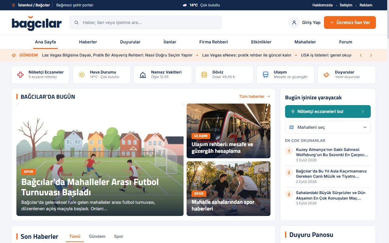 Bağcılar.org — Bağcılar Şehir Portalı