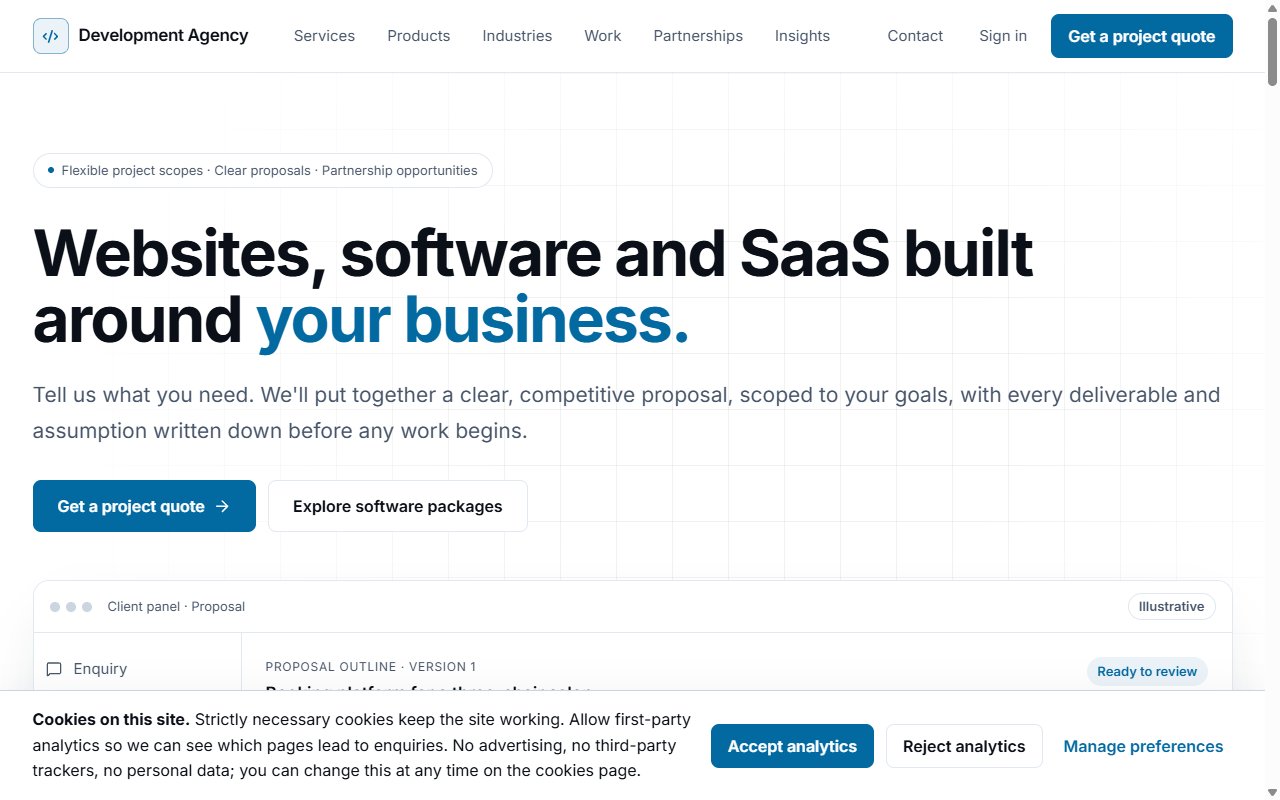 DevAgency — Web, Yazılım ve SaaS Ajansı