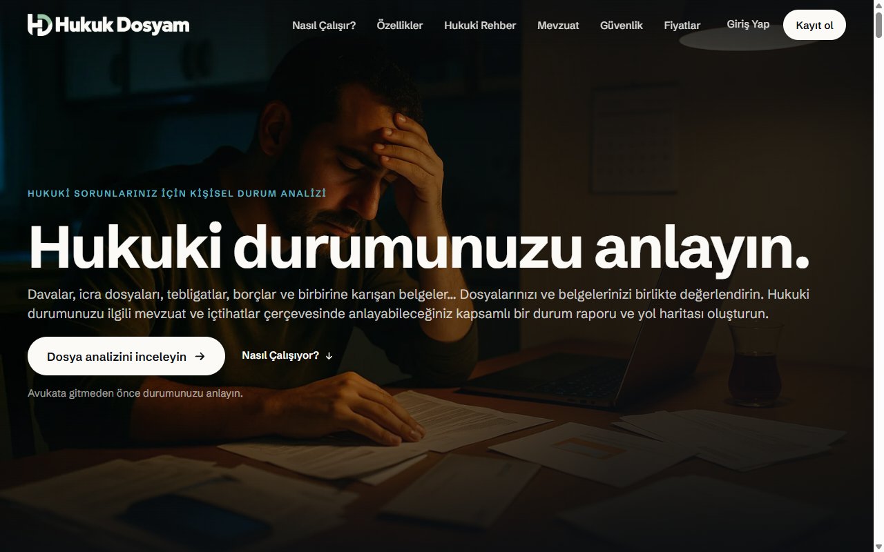 Hukuk Dosyam — Kişisel Hukuki Dosya Asistanı