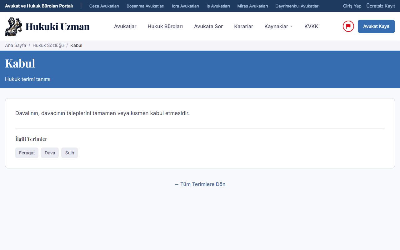 HukukiUzman.com - Avukat ve Hukuk Rehberi