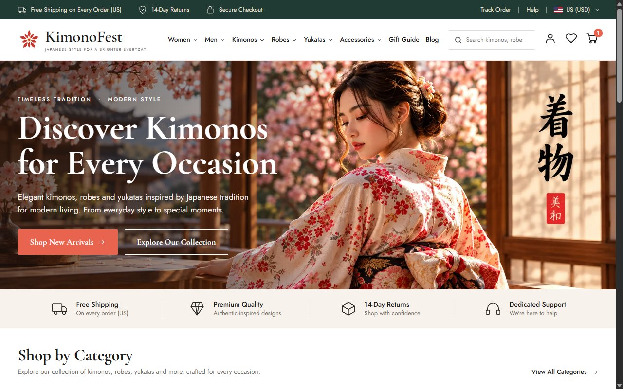 KimonoFest — Kimono ve Japon Stili Giyim Mağazası