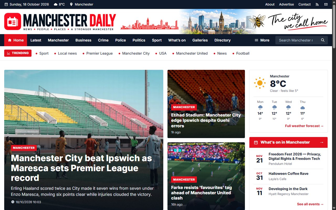 Manchester Daily — Manchester Günlük Haber Sitesi